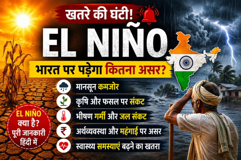 El Niño Alert 2026: भारत में बढ़ेंगे भीषण गर्मी और सूखा? जानिए पूरा सच